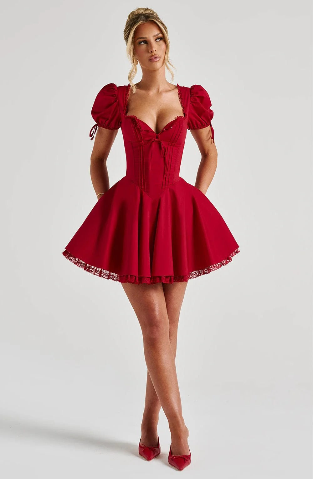 Red Fairy Mini Dress