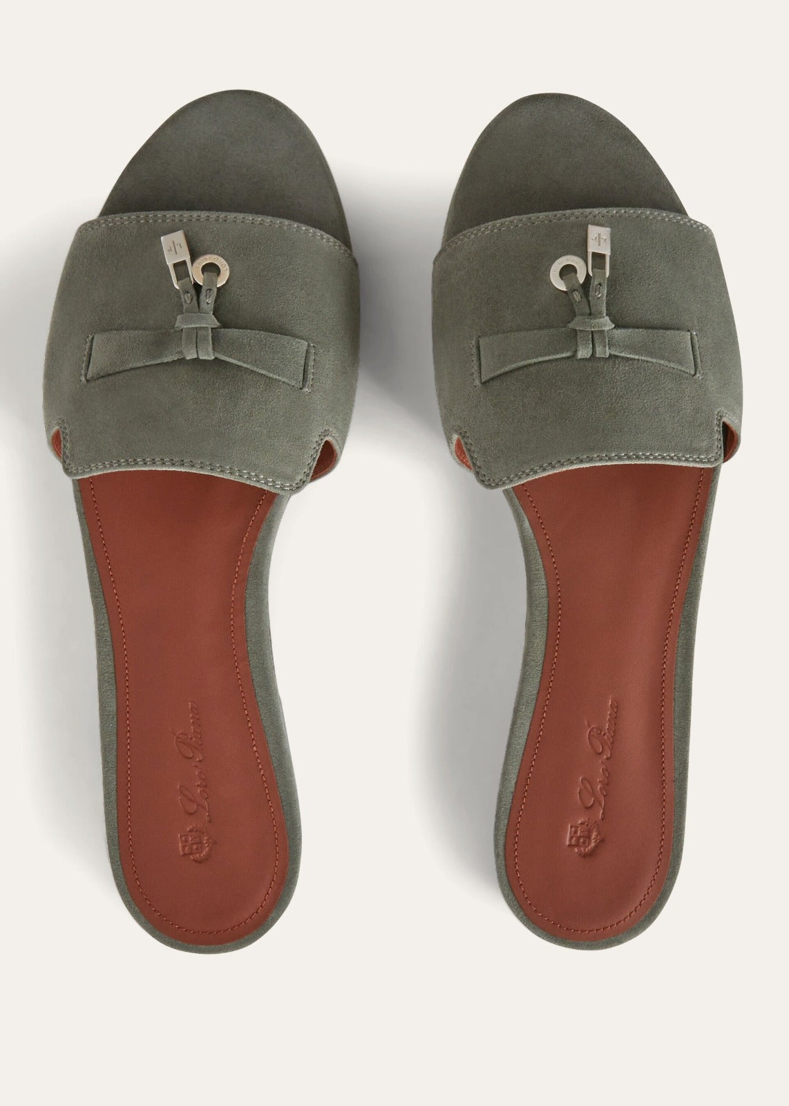 Loro Piana Summer Charms Sandal Suede