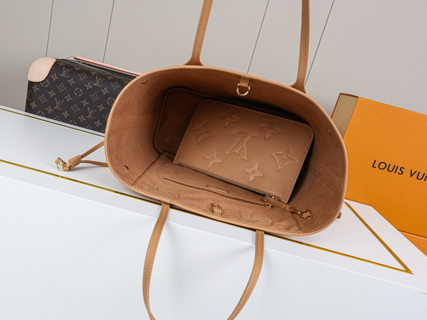 Mala LV Neverfull Monogram Empreinte