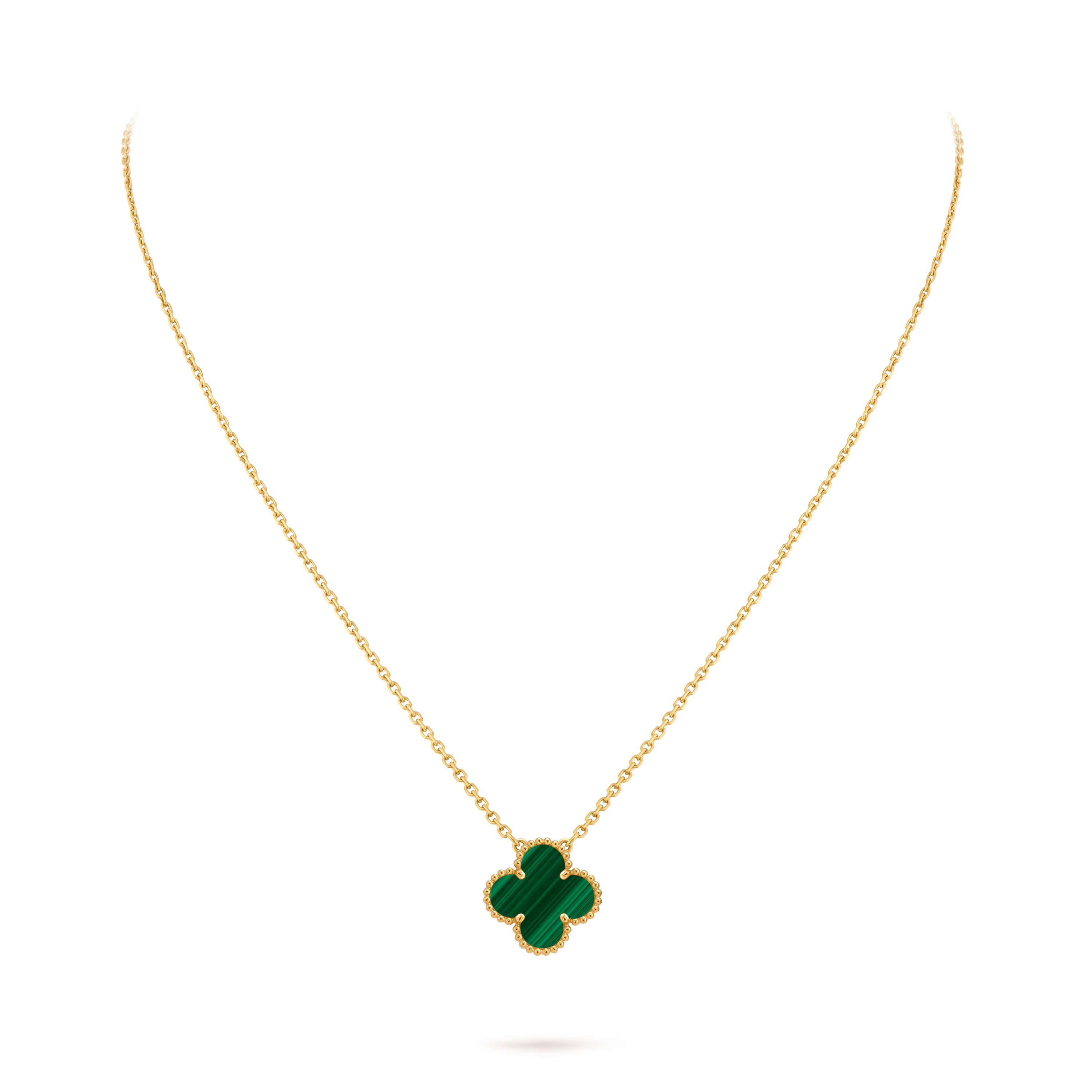 Vintage Alhambra Necklace - Malachite