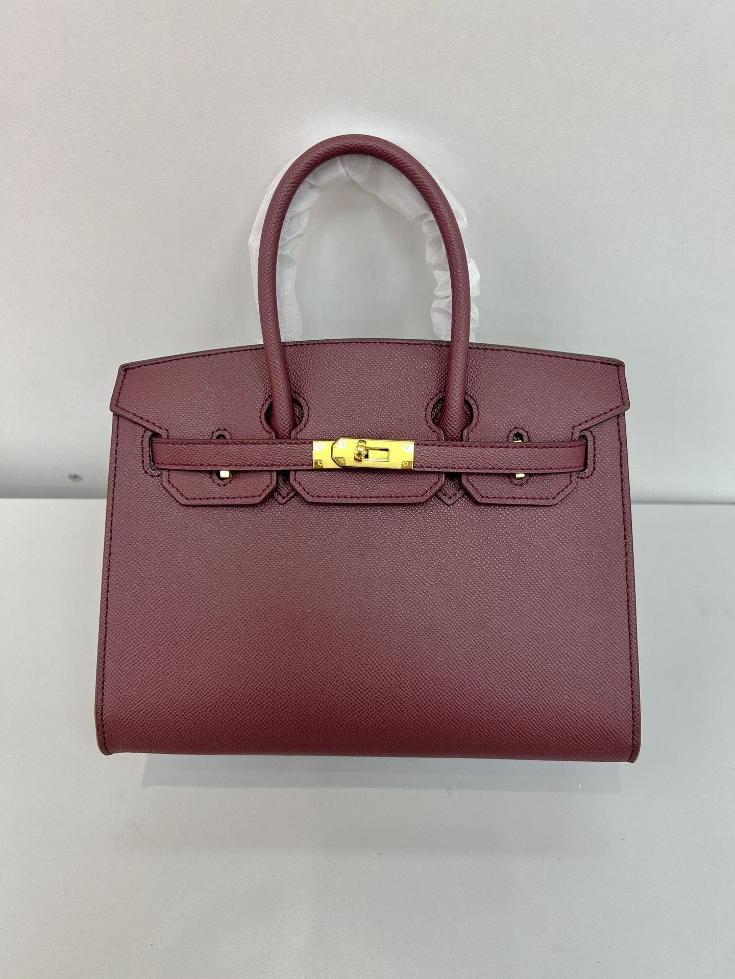Retro Hard-Shell PVC Shoulder Handbag