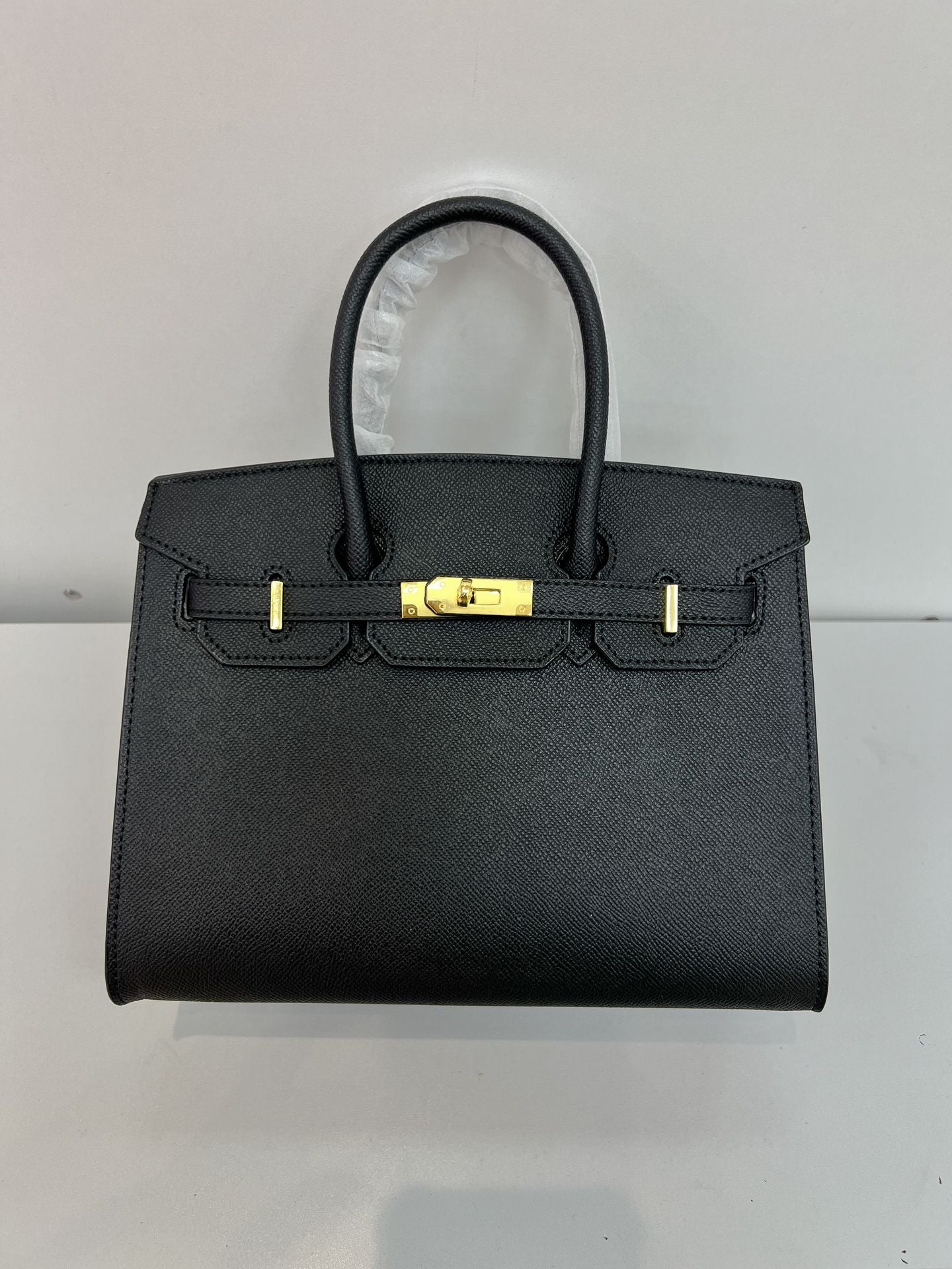 Retro Hard-Shell PVC Shoulder Handbag