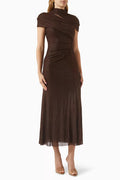 Self Portrait Rhinestone Cut-out Dress
