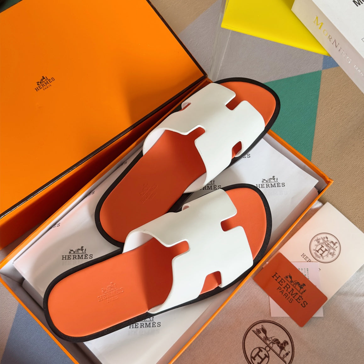 Epsom Calfskin H-Appliqué Sandal