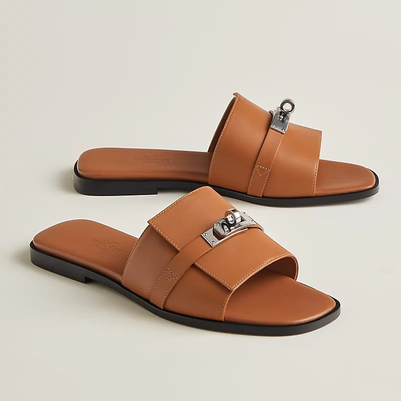 Calfskin Sandal With Iconic Kelly Buckle