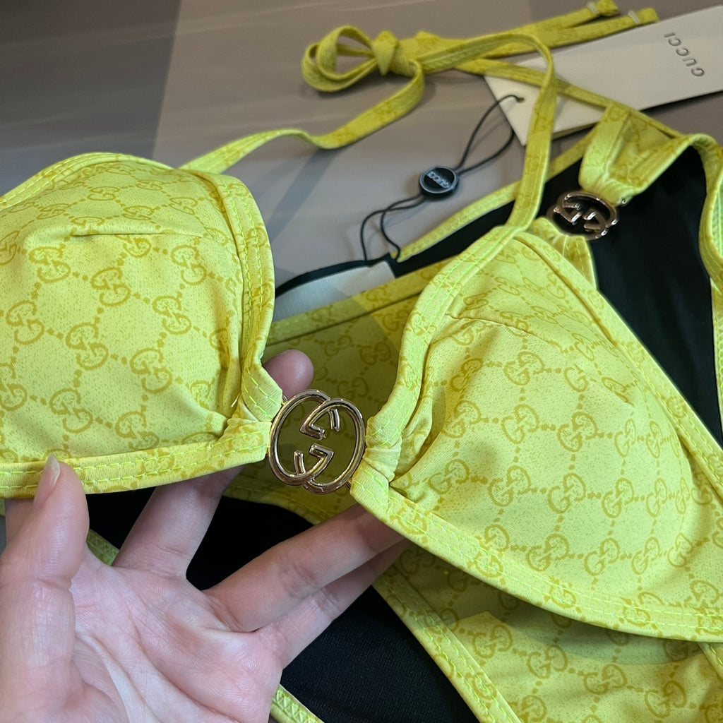 Biquíni com Estampado Gucci Signature