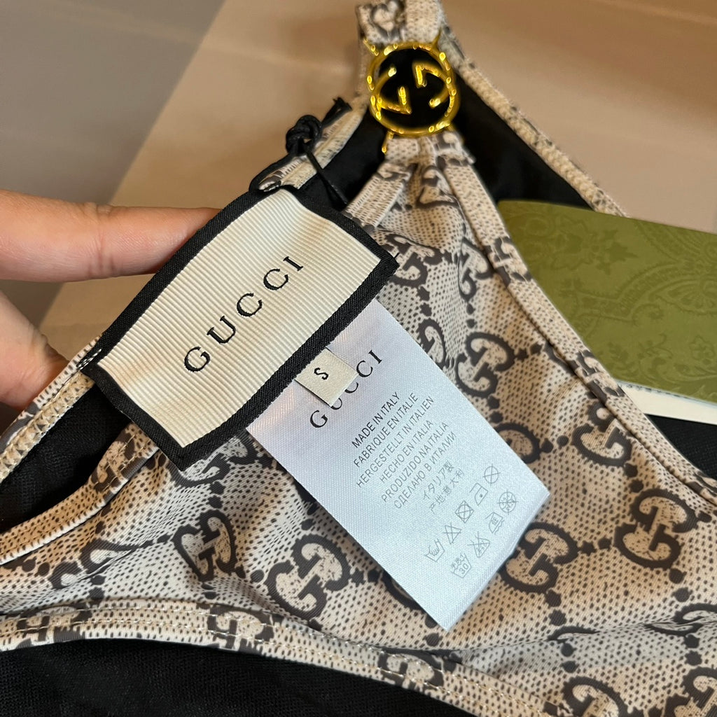 Biquíni com Estampado Gucci Signature