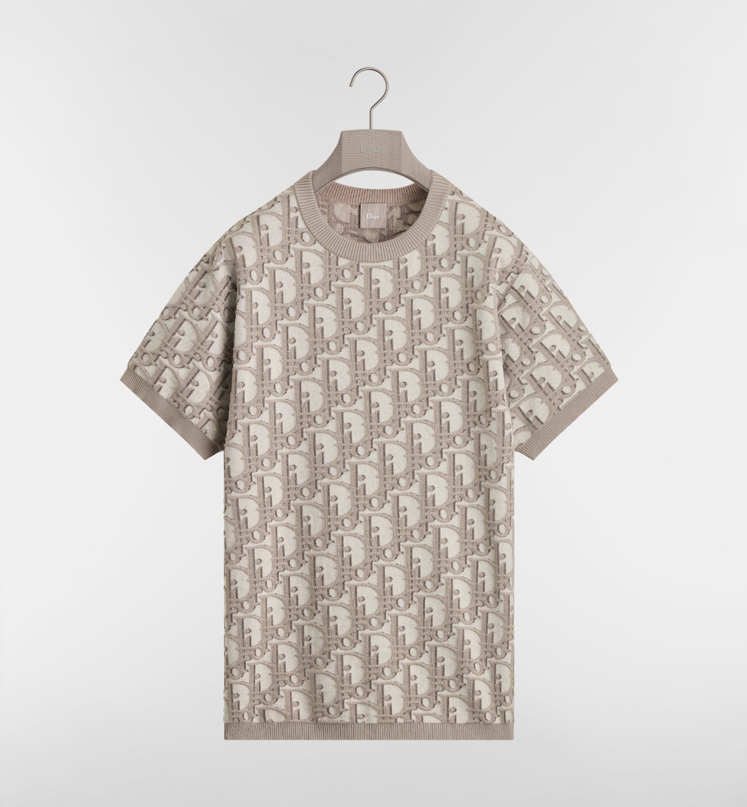 Dior Regular Fit Oblique 3D T-Shirt - Beige