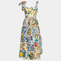 Vestido Maxi Floral — Evasé de Cintura Alta