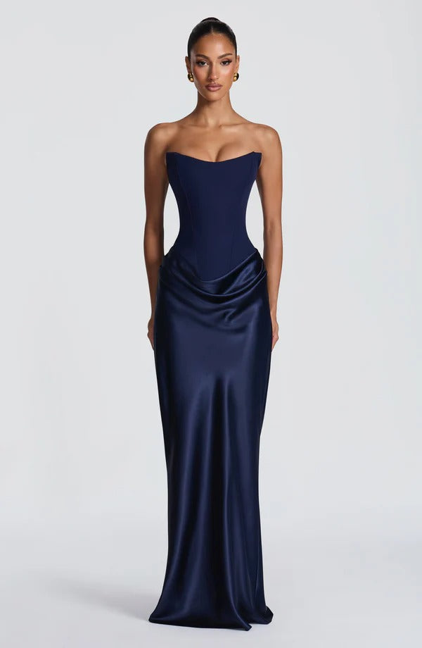 Sleeveless Off-Shoulder Bodycon Maxi Dress — Maison Luxe
