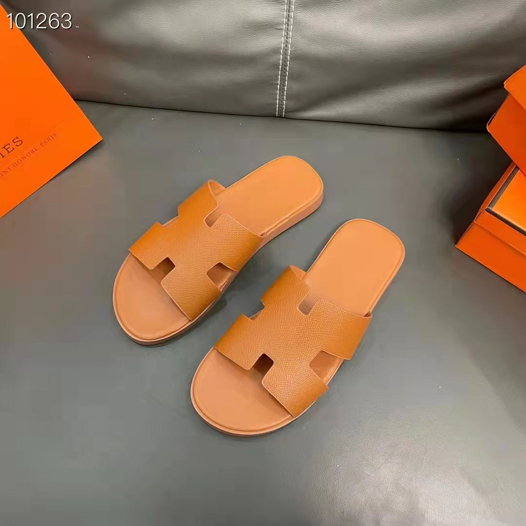 Sandália de Couro de Luxo Masculina