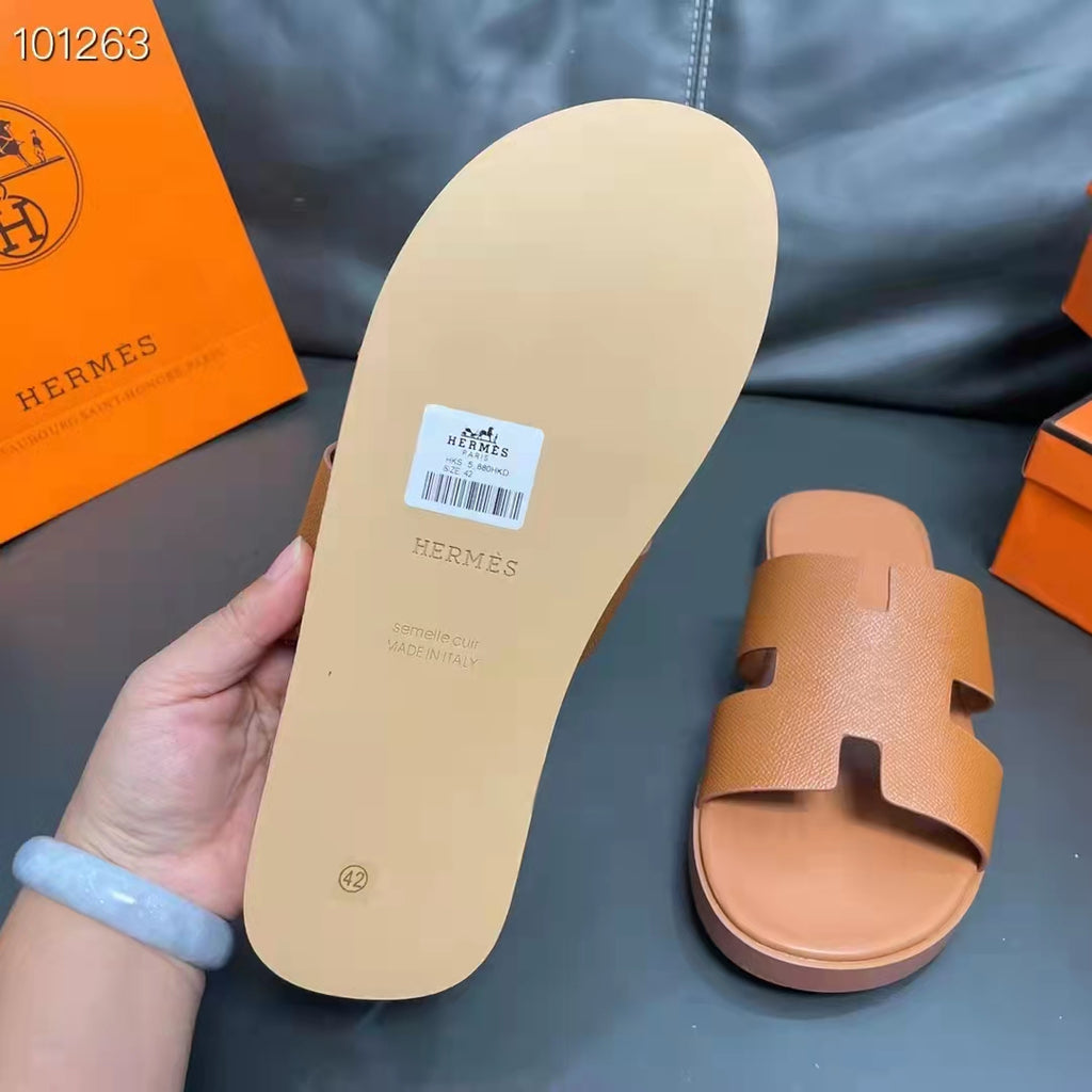 Sandália de Couro de Luxo Masculina