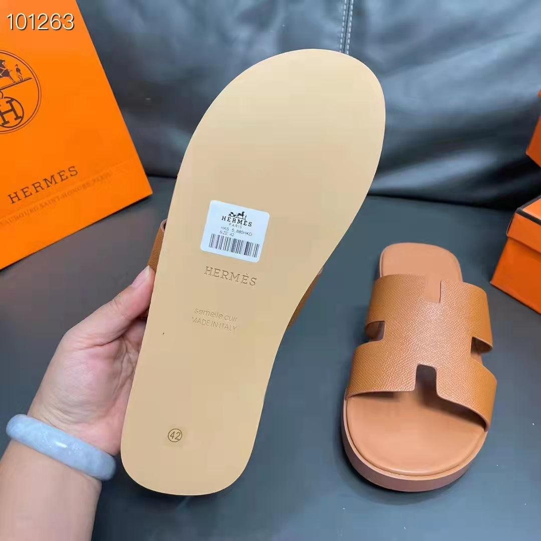 Sandália de Couro de Luxo Masculina