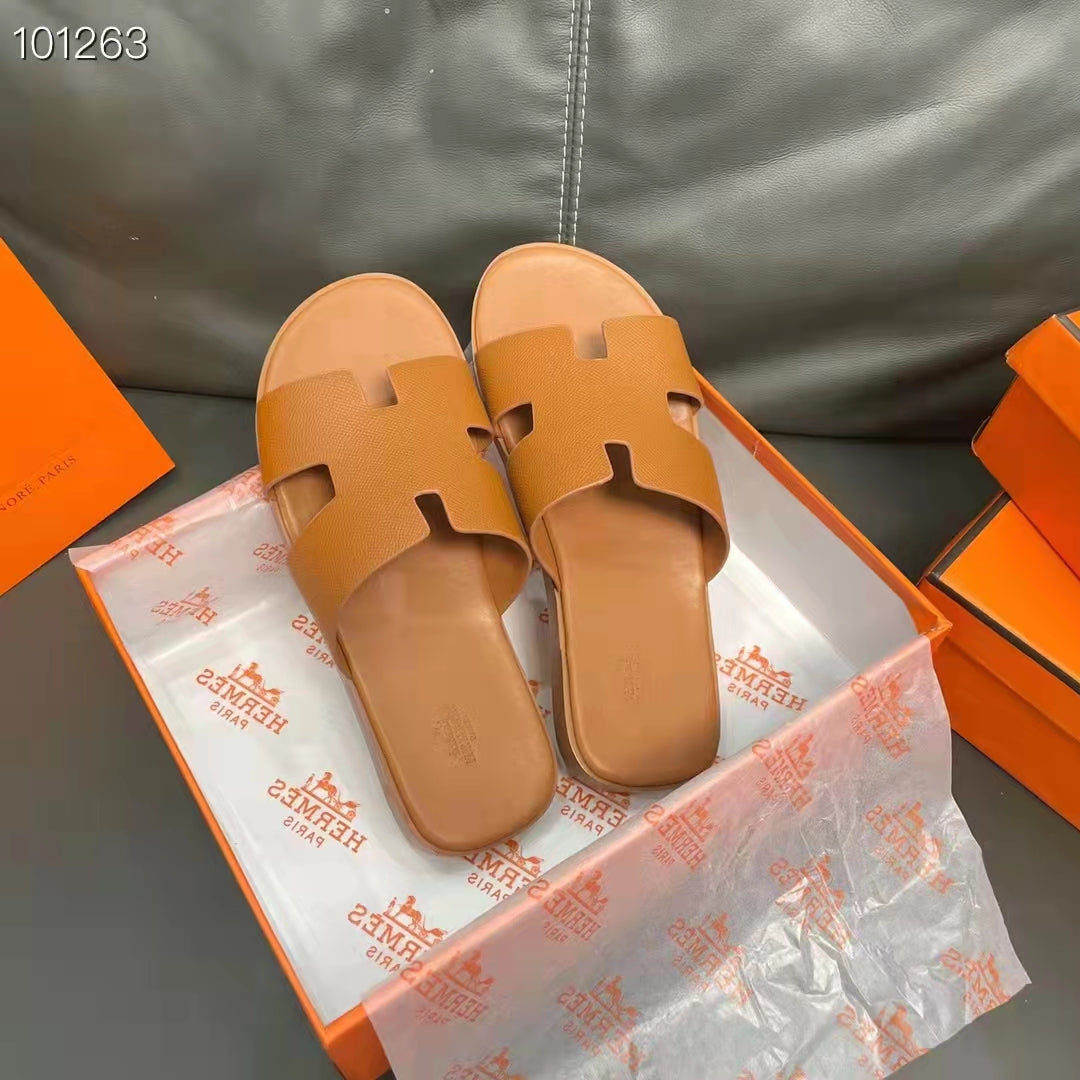 Sandália de Couro de Luxo Masculina