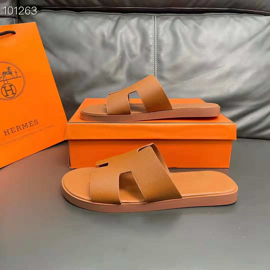 Sandália de Couro de Luxo Masculina