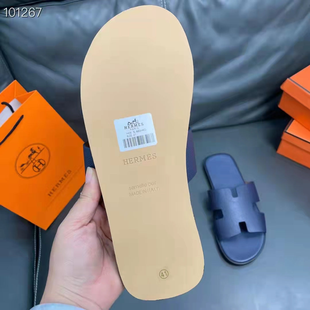 Sandália de Couro de Luxo Masculina