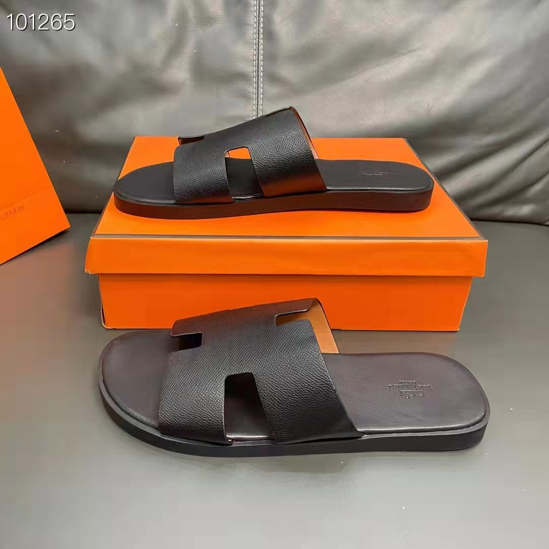 Sandália de Couro de Luxo Masculina