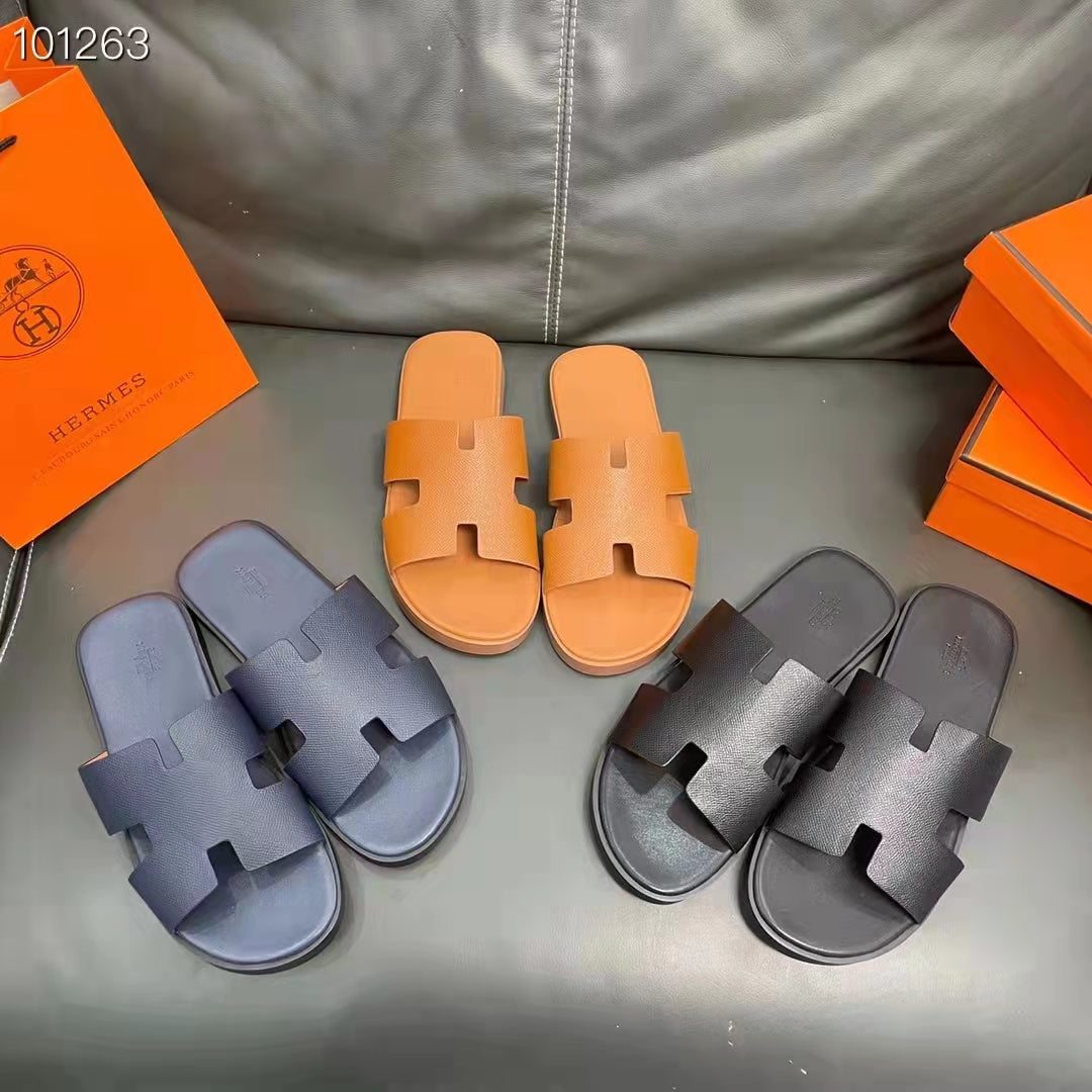 Sandália de Couro de Luxo Masculina