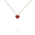Sweet Hearts Necklace - Carnelian