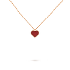 Sweet Hearts Necklace - Carnelian