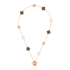 Magic Alhambra transformable Long Necklace - 15 Motifs, Mother-of-Pearls
