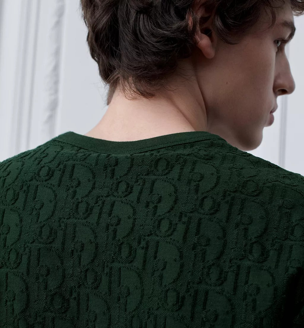 T-shirt Dior Oblique 3D - Verde Escuro