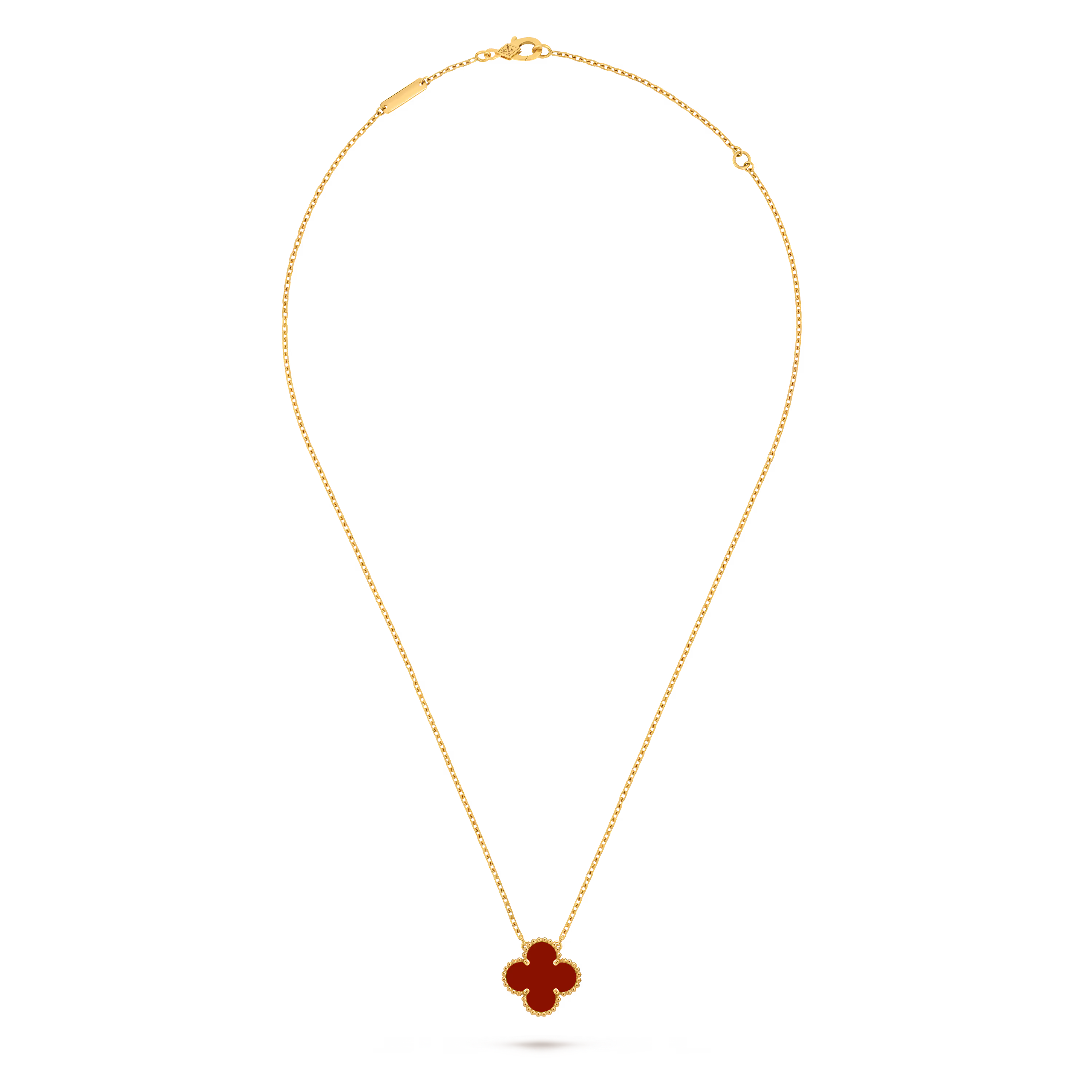 Vintage Alhambra Pendant - Carnelian
